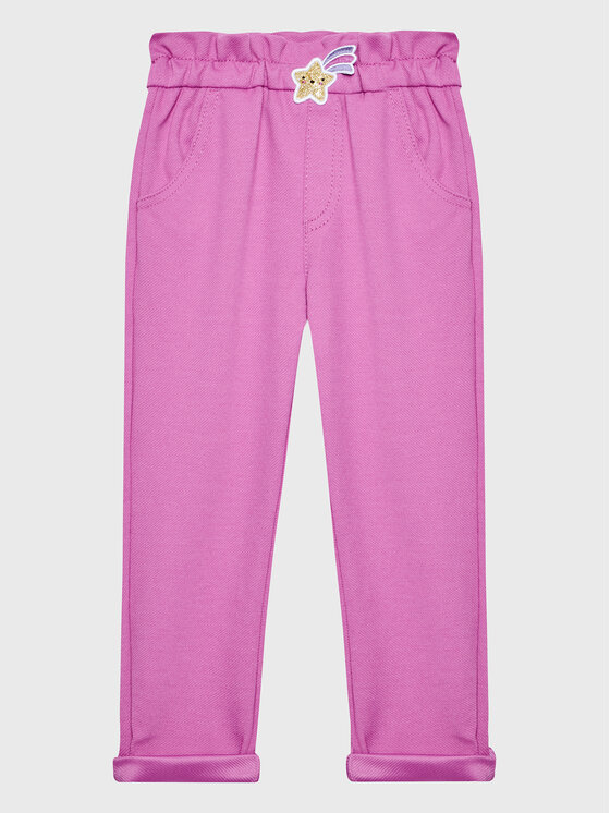 United Colors Of Benetton United Colors Of Benetton Hlače iz tkanine 4LAAGF00B Roza Regular Fit