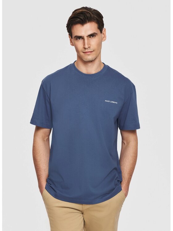 Pako Lorente Pako Lorente T-Shirt P26SF-TT-006 Niebieski Classic Fit