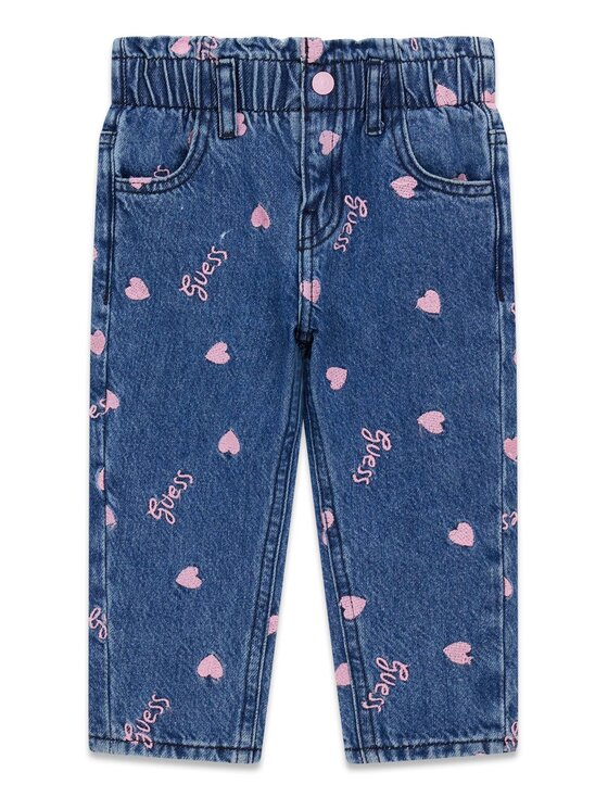 Guess Kids Guess Kids Spodnie materiałowe 183611 Niebieski Regular Fit