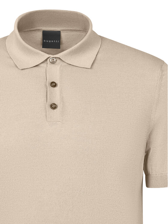 Bugatti Bugatti Polo 7100-75522C Μπεζ Regular Fit