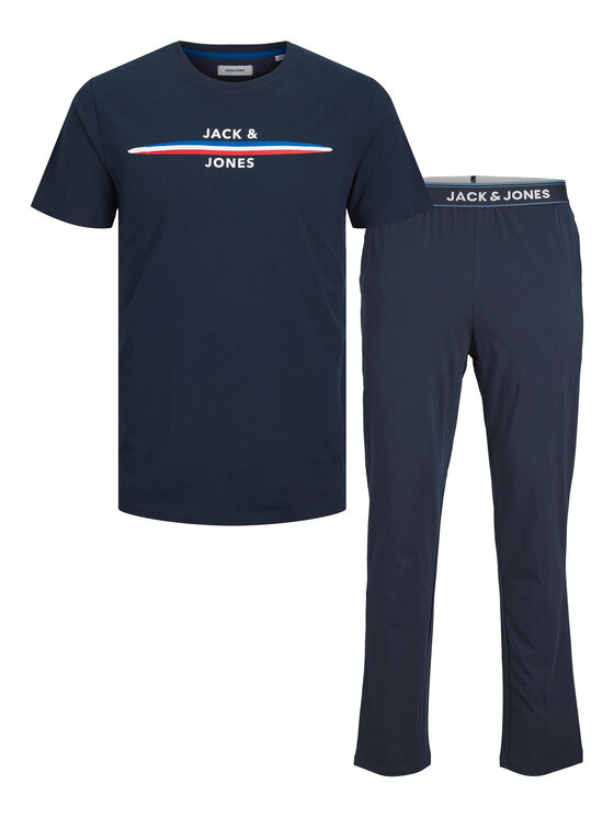 Jack&Jones Пижама 12227329 Тъмносин Standard Fit