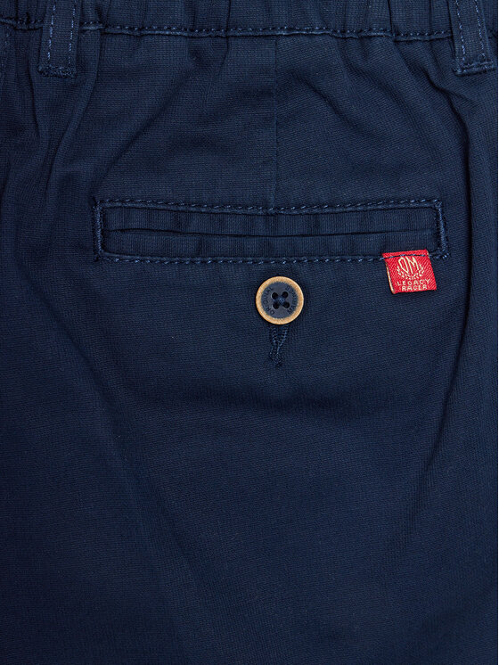 Original Marines Original Marines Pantalon scurți din material DEP2109B Bleumarin Regular Fit