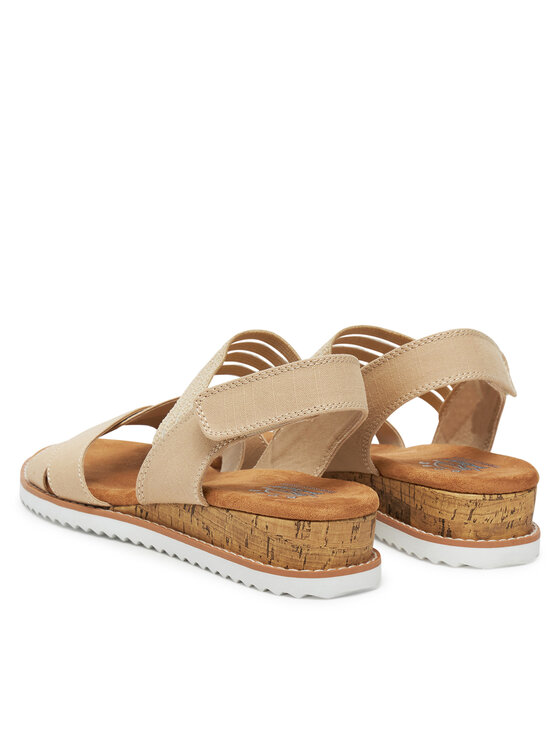 Skechers Skechers Sandały BOBS Desert Kiss-Shore Enough 114130/NAT Beżowy