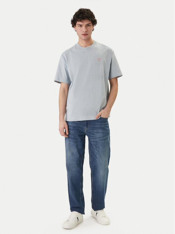 Guess Jeans Guess Jeans Tričko M4YI46 K8FQ4 Modrá Regular Fit