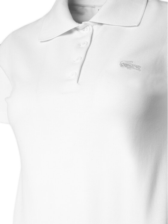 Lacoste Lacoste Kleid für den Alltag EF5473 Weiß Slim Fit