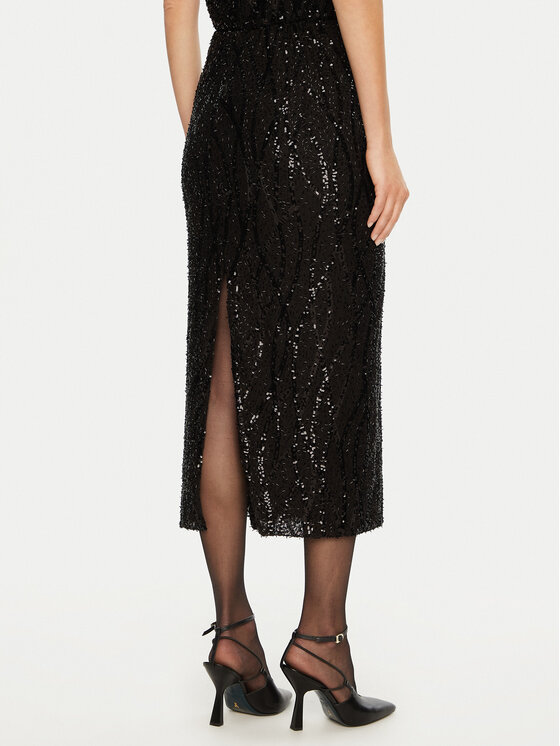 Imperial Imperial Midi szoknya G9990042S Fekete Regular Fit