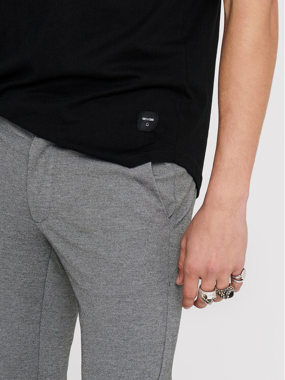 Only & Sons Only & Sons Chino nohavice Mark 22010209 Sivá Slim Fit