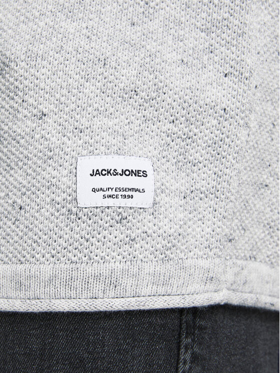 Jack & Jones Jack & Jones Sweter Hill 12157321 Szary Regular Fit