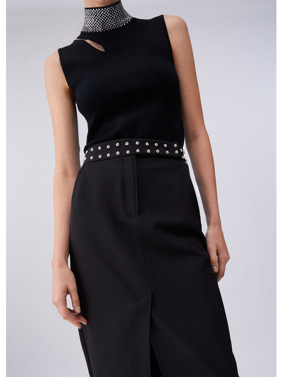 Liu Jo Liu Jo Spódnica midi WA6109T252722222 Czarny Slim Fit