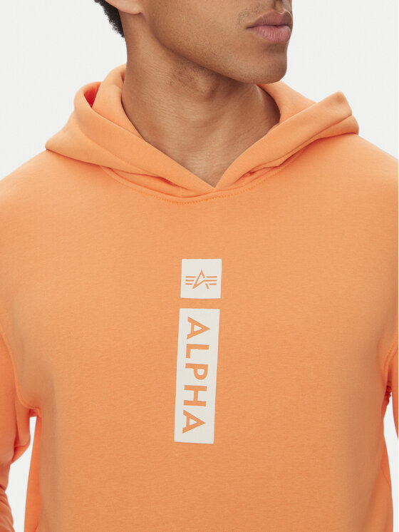 Alpha Industries Alpha Industries Bluza Puff Print 146338 Pomarańczowy Regular Fit