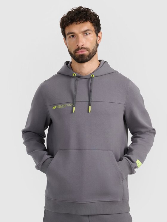 4F 4F Felpa 4FRAW25TSWSM2458-23S Grigio Regular Fit