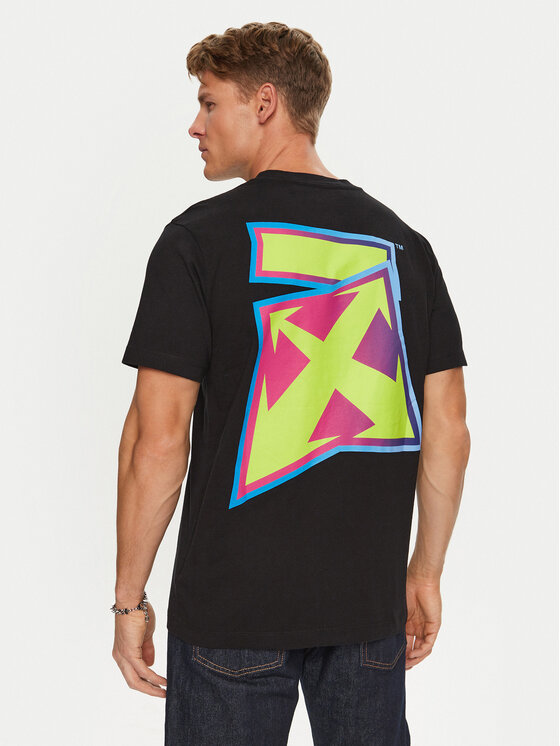 Off-White Off-White T-Shirt OMAA027F22JER0071070 Černá Regular Fit
