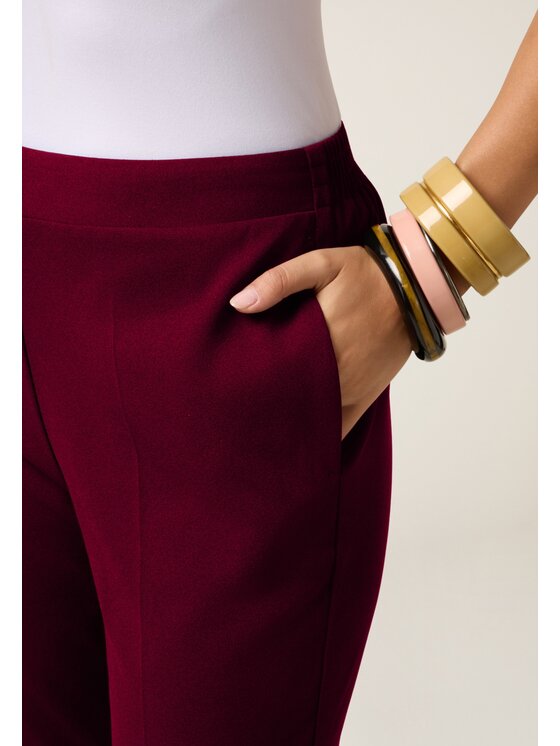 Oltre Oltre Pantaloni di tessuto P273J002361N036 Bordeaux Regular Fit