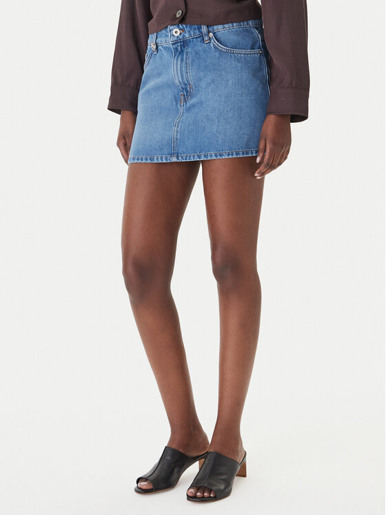 HUGO HUGO Jeansrock Galanie_B 50559551 Blau Regular Fit