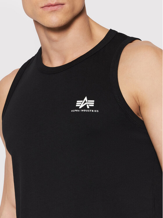 Alpha Industries Alpha Industries Tank top Small Logo 196541 Czarny Regular Fit