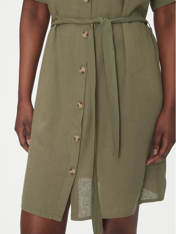 Vero Moda Vero Moda Košilové šaty Thea 10333791 Zelená Loose Fit