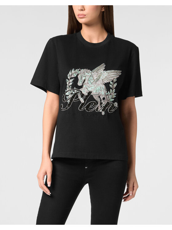 PHILIPP PLEIN PHILIPP PLEIN T-Shirt 22351 Czarny Over Fit
