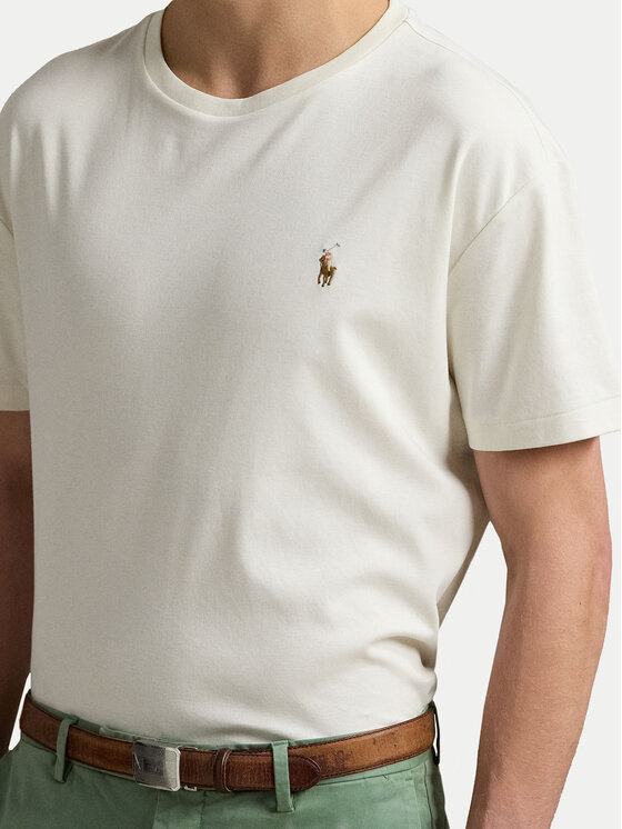 Polo Ralph Lauren Polo Ralph Lauren Majica 710740727094 Écru Custom Slim Fit