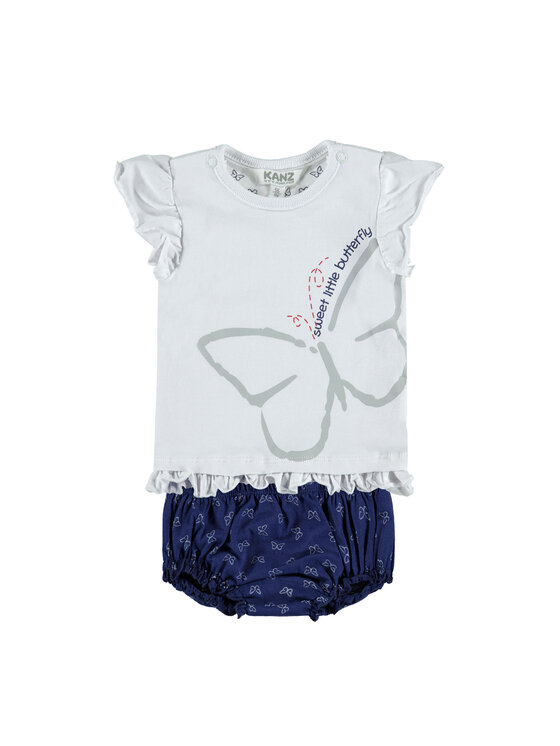 Kanz Kanz Komplet dziecięcy 1712078 Biały Basic Fit