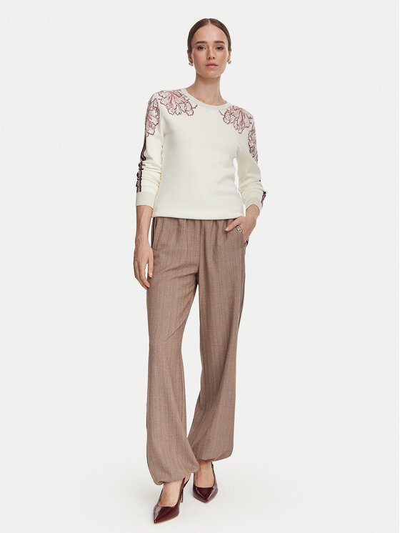 Liu Jo Sport Liu Jo Sport Pullover TF6094 MS49I Creme Regular Fit