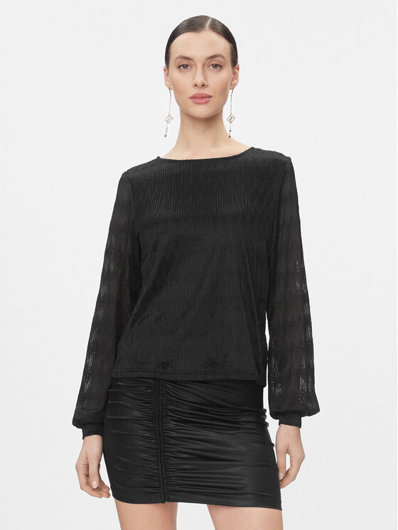ONLY Bluză 15310223 Negru Regular Fit