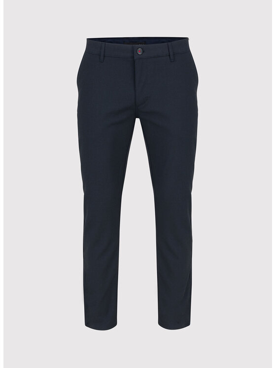 Pako Lorente Pako Lorente Chinosy P000B-WX-215 Granatowy Slim Fit