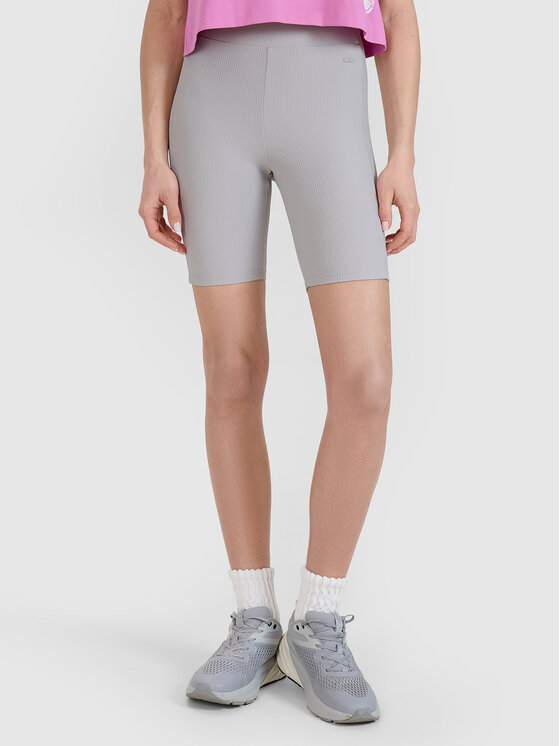 4F 4F Szorty sportowe MIDSHOP TEXTILE Szary Slim Fit