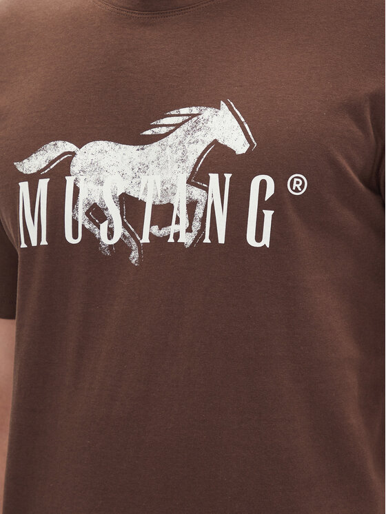 Mustang Mustang T-Shirt Austin 1016279 Καφέ Regular Fit