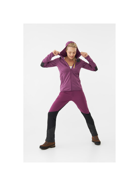 Viking Viking Bluza Yosemite Hoodie Lady Fioletowy Regular Fit