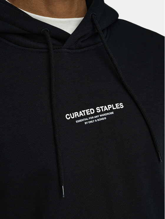 Only & Sons Only & Sons Μπλούζα Curated 22030921 Μαύρο Regular Fit