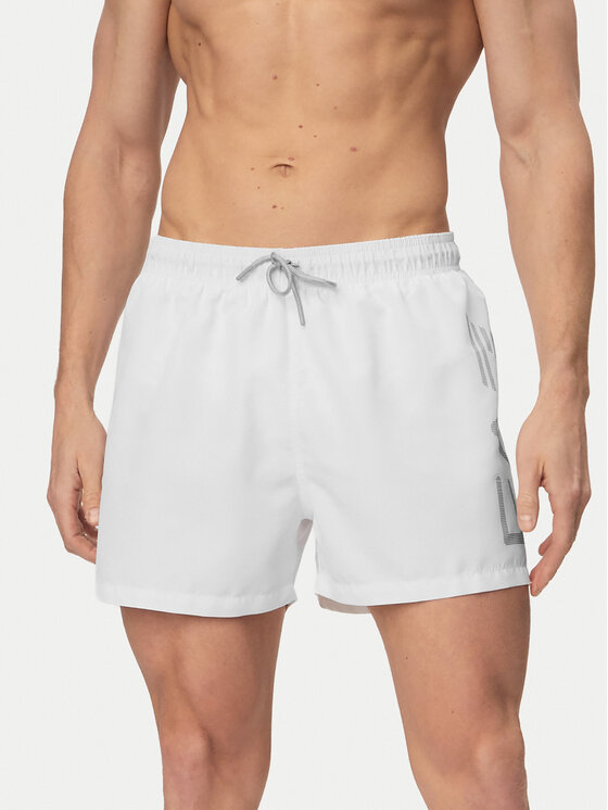 EA7 Emporio Armani Szorty kąpielowe 7M002001 AF14497 M0076 Biały Regular Fit