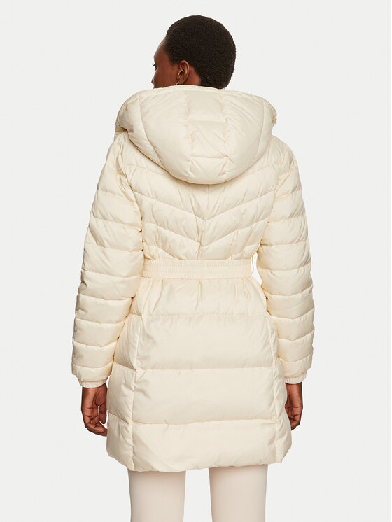 TWINSET TWINSET Vatovaná bunda 242TP2182 Béžová Slim Fit