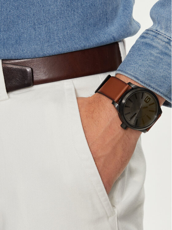 Diesel Diesel Uhr Rasp DZ1764 Braun
