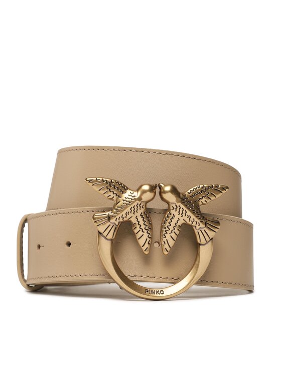 PINKO Pinko Dámský pásek Love Berry H4 Belt PE 23 PLT01 100120 A0F1 Béžová