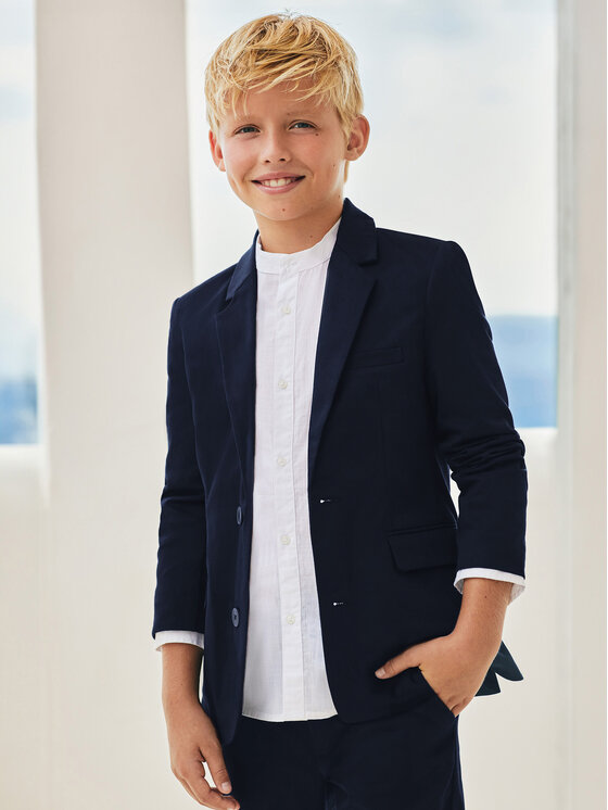 Mayoral Mayoral Marynarka 6470 Granatowy Slim Fit