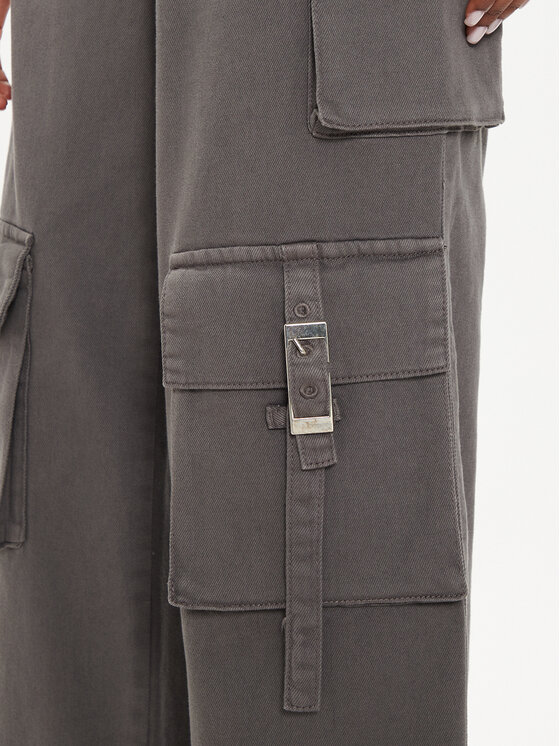 Gestuz Gestuz Pantaloni di tessuto Mirza 10908720 Grigio Relaxed Fit