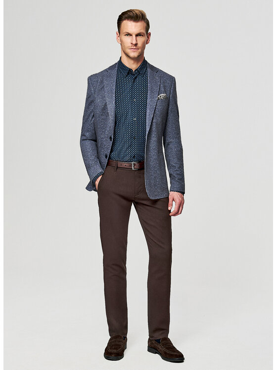 Pako Lorente Pako Lorente Marynarka P26SF-3X-003 Granatowy Slim Fit