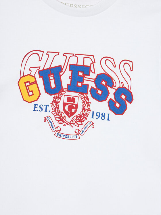 Guess Guess T-Shirt N5RI00 K8HM4 Weiß Regular Fit