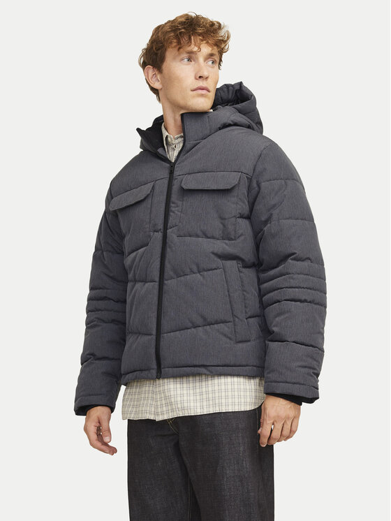 Jack & Jones Jack & Jones Geacă de iarnă Build 12256858 Gri Regular Fit