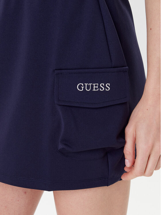 Guess Guess Miniszoknya V5YD04 KCX42 Sötétkék Regular Fit