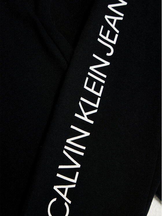 Calvin Klein Jeans Calvin Klein Jeans Leggings Logo IG0IG00740 Crna Slim Fit