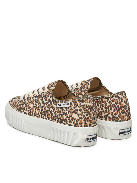 Superga Superga Sportcipők Platform Leopard Print Barna