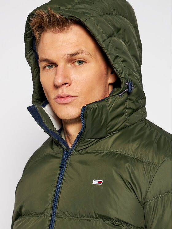 Tommy Jeans Pūkinė striukė Essential DM0DM08762 Žalia Regular Fit •  Modivo.lt
