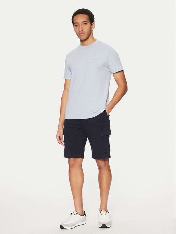 Calvin Klein Calvin Klein Šortky z materiálu Modern Twill K10K114067 Tmavomodrá Regular Fit