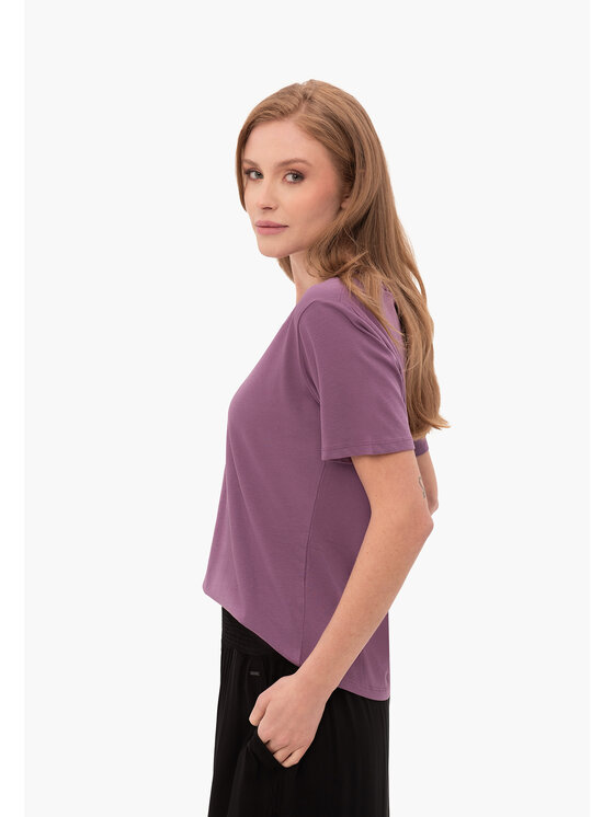 Volcano Volcano T-Shirt T-LEA Różowy Regular Fit