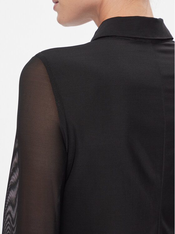 DKNY DKNY Vsakodnevna obleka DD3KP370 Črna Slim Fit