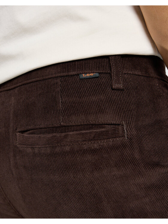 Lee Lee Chinosy REGULAR CHINO Czerwony Regular Fit