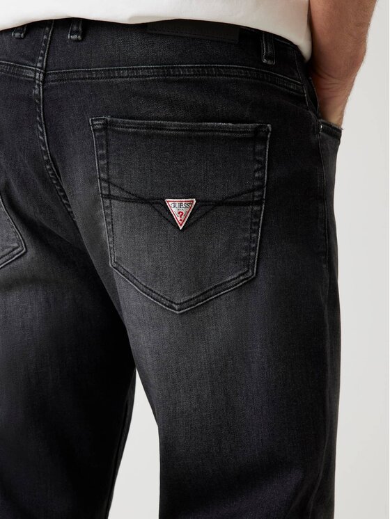 Guess Guess Jeansy 178853 Czarny Regular Fit