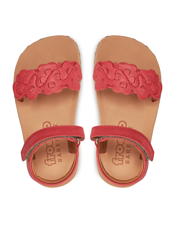 Froddo Froddo Sandály Barefoot Flexy Flowers G3150265 M Červená