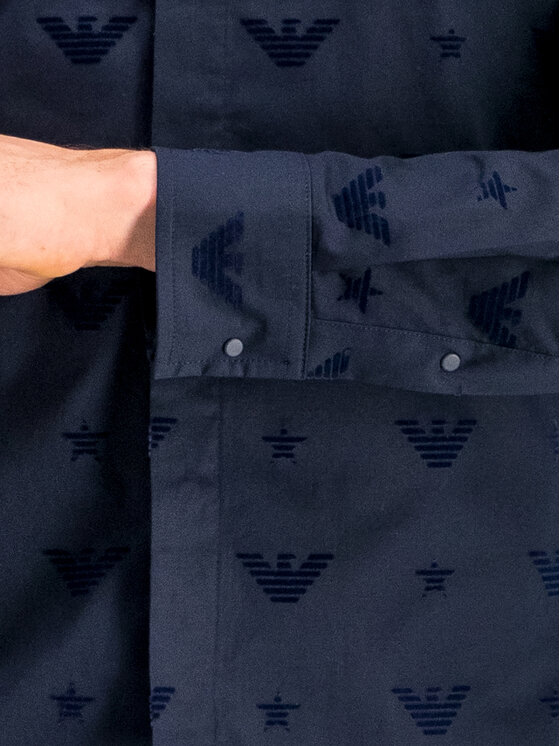 Emporio Armani Emporio Armani Риза 6G1CB2 1NUXZ 0939 Тъмносин Slim Fit